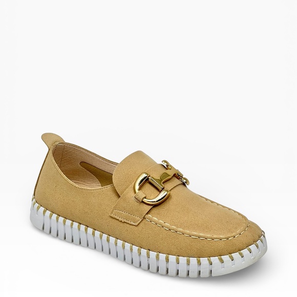 Isle Jacobsen Shoes - Ilse Jacobsen Women's Tulip Latte Slip On Buckle Loafer/Sneaker size 8.5-9/39